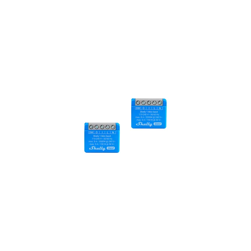 Set of 2 Shelly 1 Mini Gen4 Zigbee/Matter Controllers